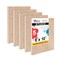 Unfinished Cradled Wood Panels for Painting, 5 Pack of 8x10 inch - Studio Birch Wooden Canvas Boards 3/4" Deep - Mixed-Media Craft, Acrylic, Oil, Encaustic, Paint Pouring Panel Board